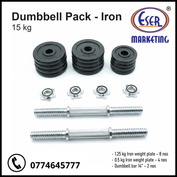 Dumbbell Pack Iron - 15kg