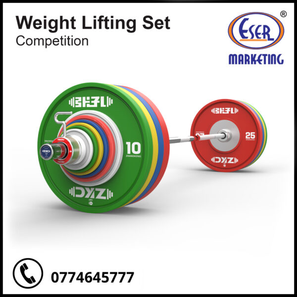IWF-Certified Men's 190kg Olympic Weightlifting Competition Barbell Set - ZKC